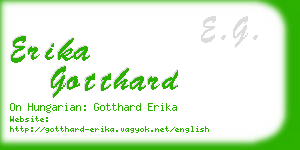 erika gotthard business card